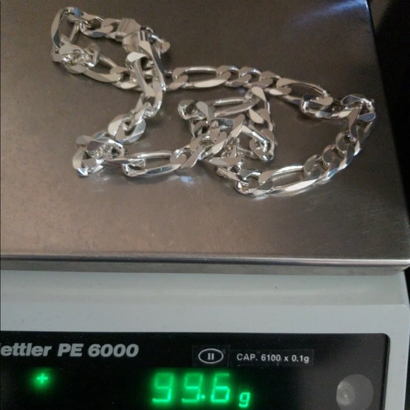 Genuine Sterling Silver Figaro Chain - Picture 12 of 14